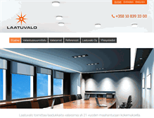 Tablet Screenshot of laatuvalo.fi